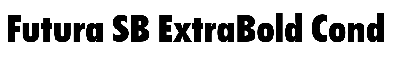 Futura SB ExtraBold Cond